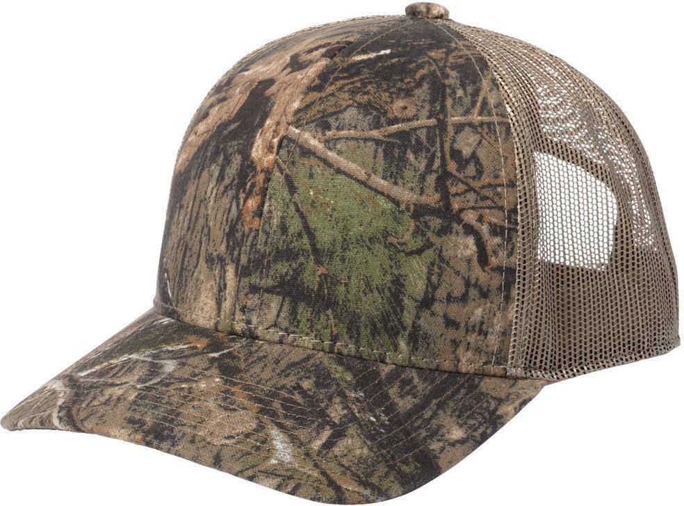 no-logo Russell Outdoors Camo Snapback Trucker Cap-Russell Outdoors-Mossy Oak DNA/ Khaki-OSFA-Thread Logic