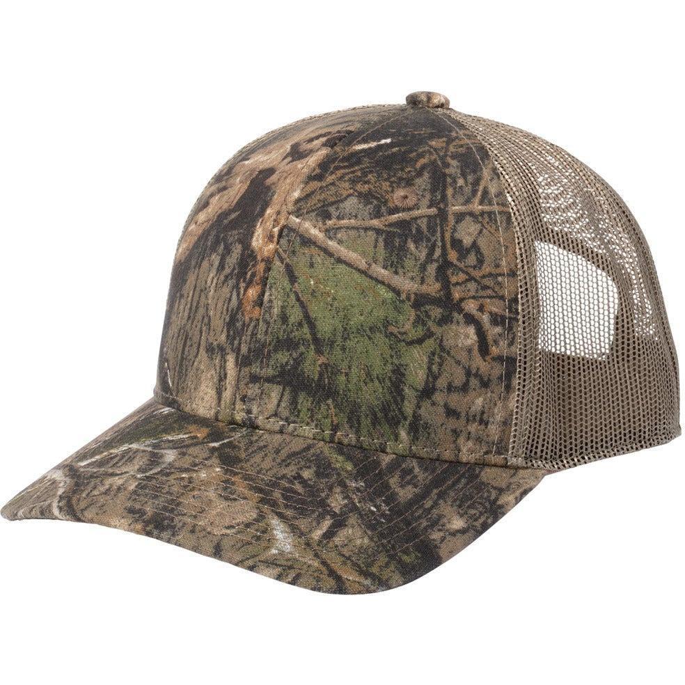 no-logo Russell Outdoors Camo Snapback Trucker Cap-Russell Outdoors-Mossy Oak DNA/ Khaki-OSFA-Thread Logic