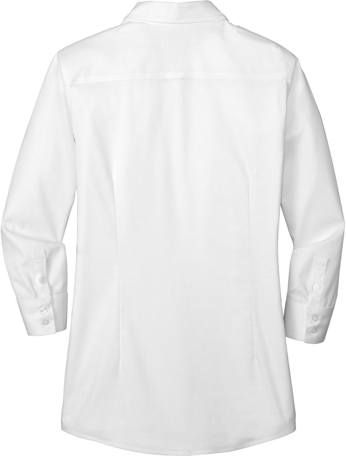 no-logo Red House Ladies 3/4-Sleeve Nailhead Non-Iron Shirt-Active-Red House-Thread Logic