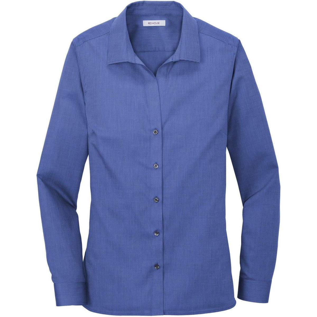 no-logo Red House Women's Nailhead Non-Iron Shirt-Dress Shirts-Red House-Mediterranean Blue-XS-Thread Logic