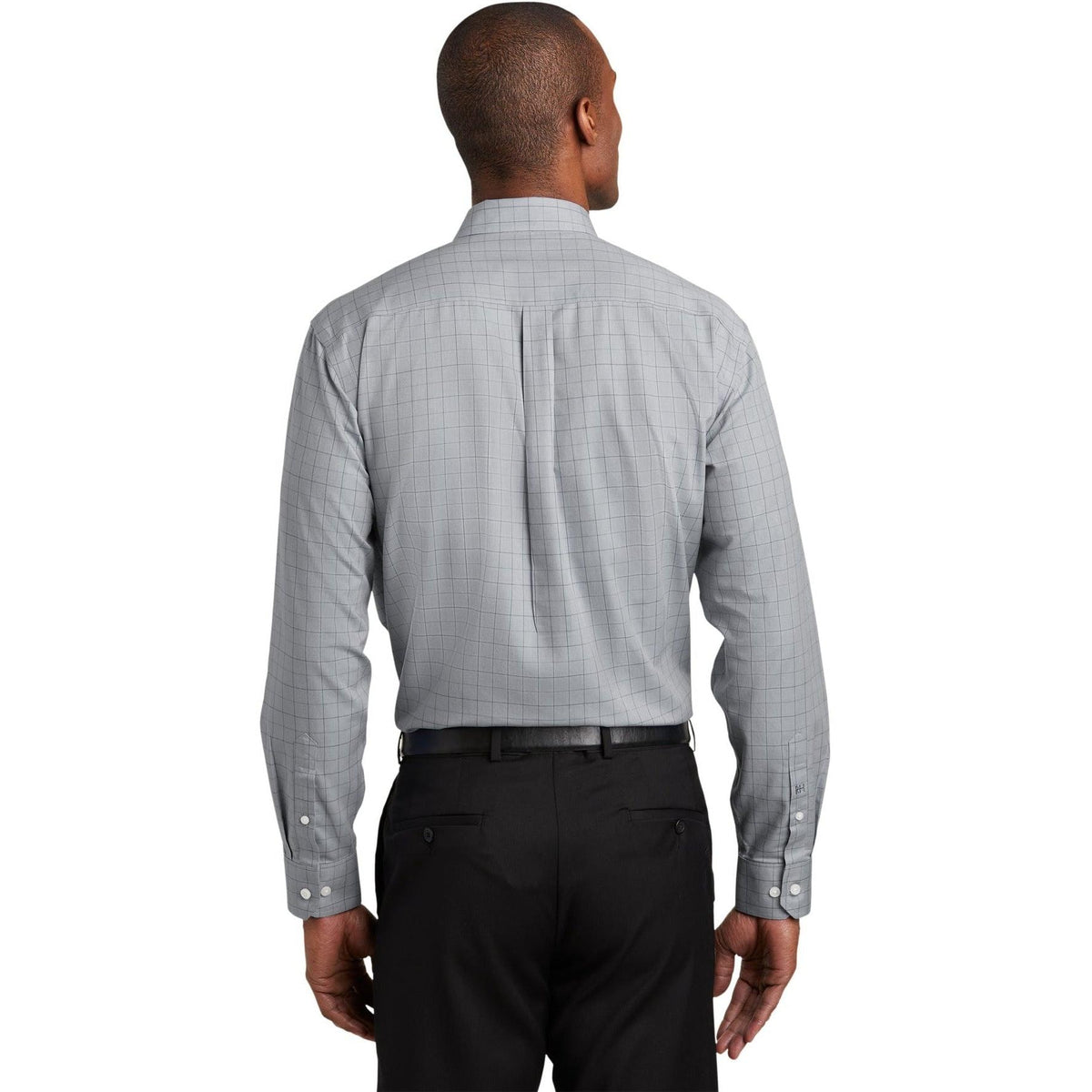 no-logo Red House Windowpane Plaid Non-Iron Shirt-Active-Red House-Thread Logic