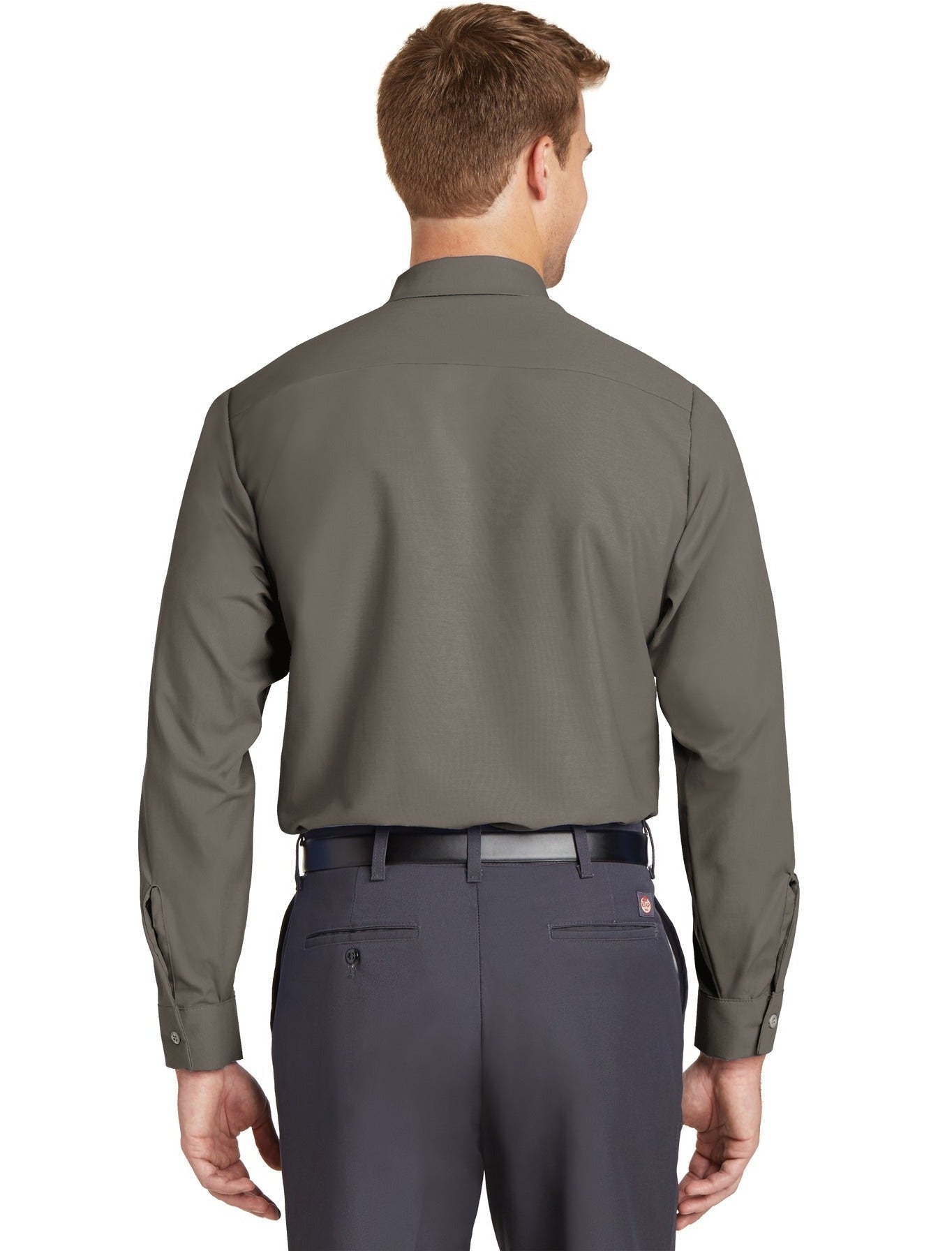 no-logo Red Kap Long Size, Long Sleeve Industrial Work Shirt-Regular-Red Kap-Thread Logic