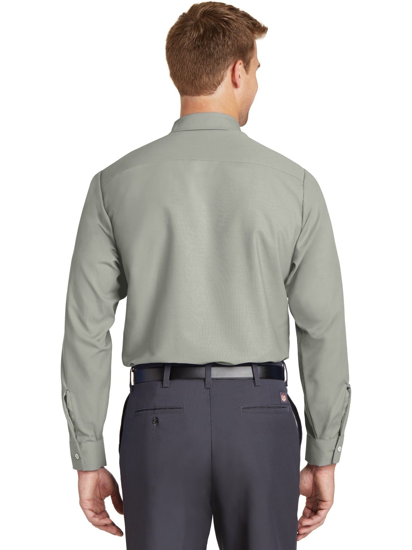 no-logo Red Kap Long Size, Long Sleeve Industrial Work Shirt-Regular-Red Kap-Thread Logic