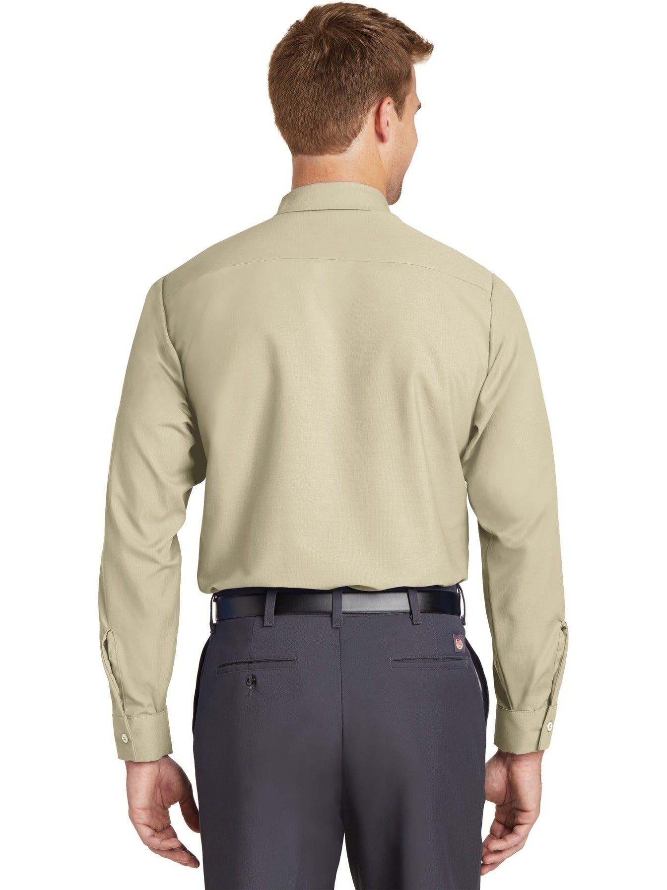 no-logo Red Kap Long Size, Long Sleeve Industrial Work Shirt-Regular-Red Kap-Thread Logic