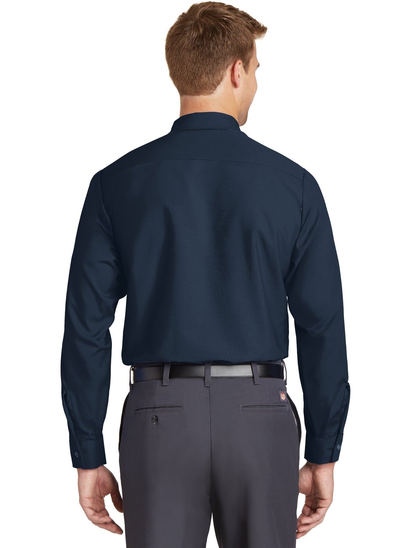 no-logo Red Kap Long Size, Long Sleeve Industrial Work Shirt-Regular-Red Kap-Thread Logic