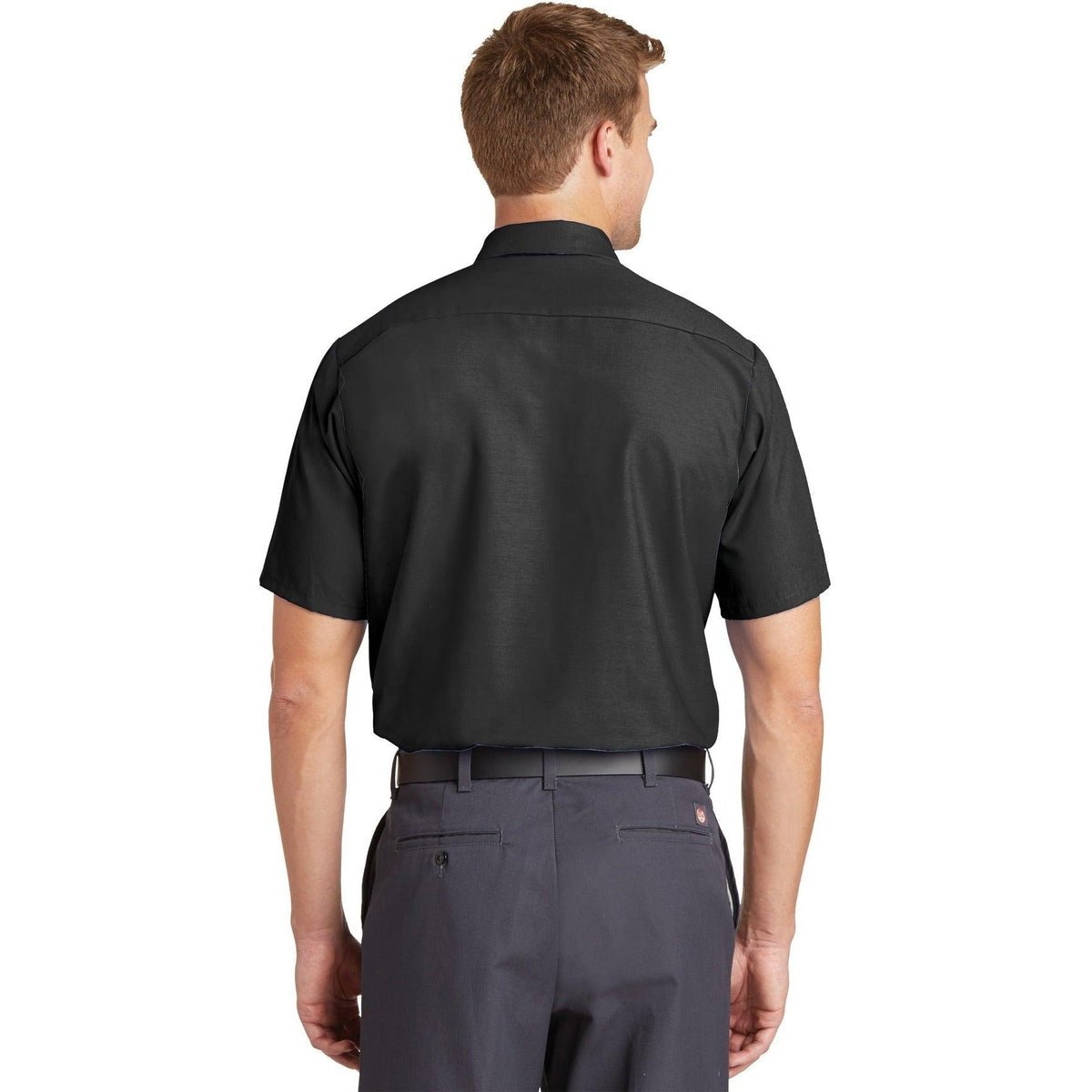 no-logo Red Kap Short Sleeve Industrial Work Shirt-Dress Shirts-Red Kap-Thread Logic