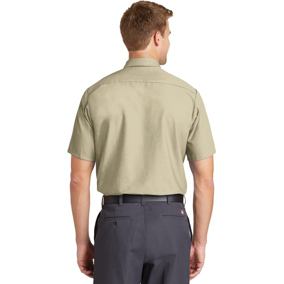no-logo Red Kap Short Sleeve Industrial Work Shirt-Dress Shirts-Red Kap-Thread Logic