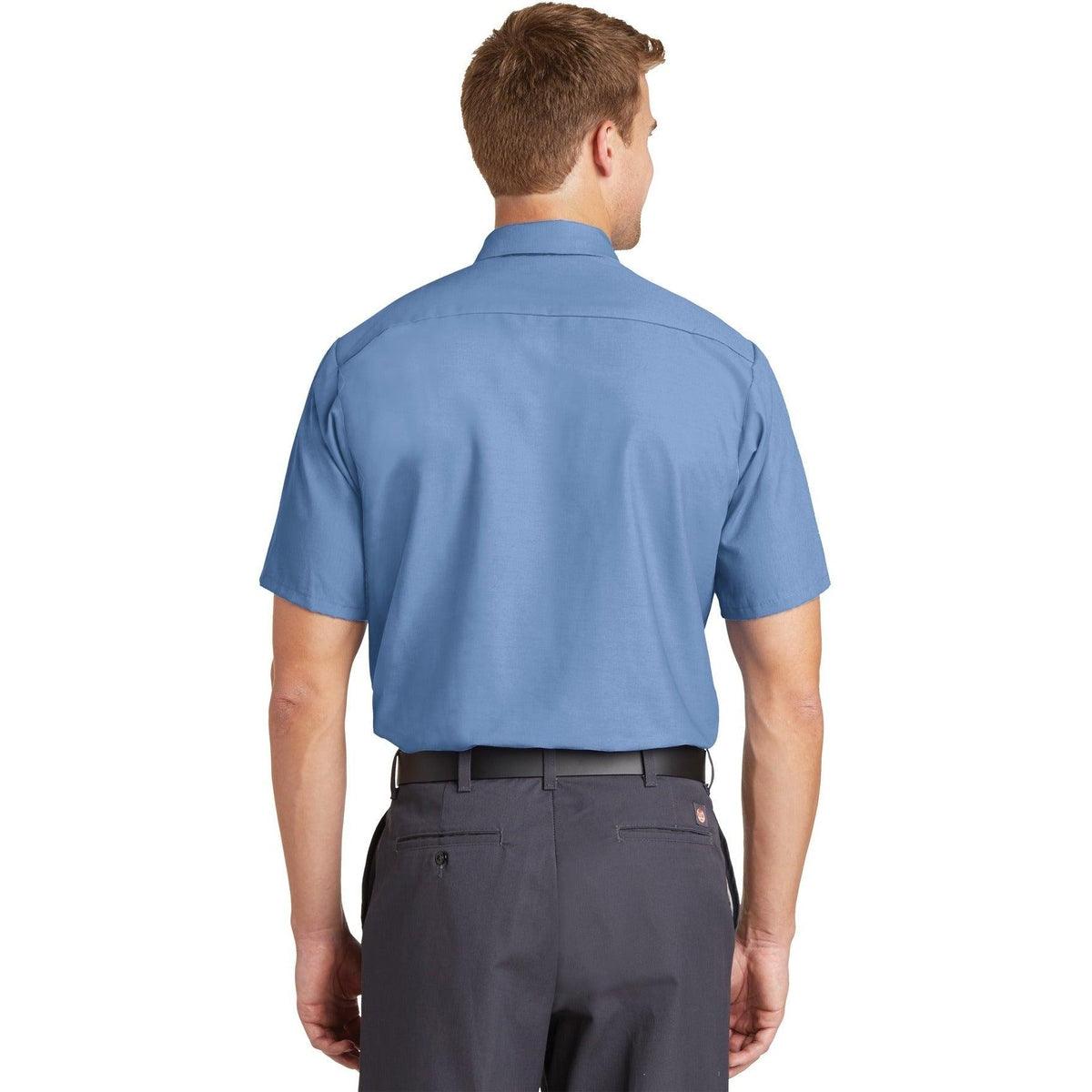 no-logo Red Kap Short Sleeve Industrial Work Shirt-Dress Shirts-Red Kap-Thread Logic