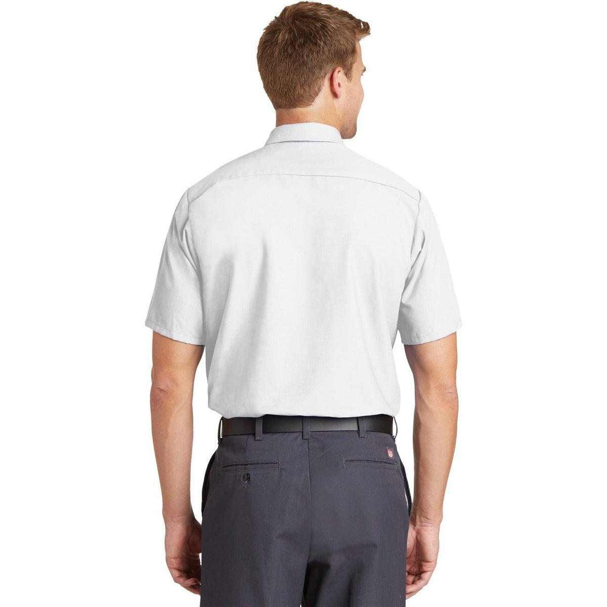 no-logo Red Kap Short Sleeve Industrial Work Shirt-Dress Shirts-Red Kap-Thread Logic