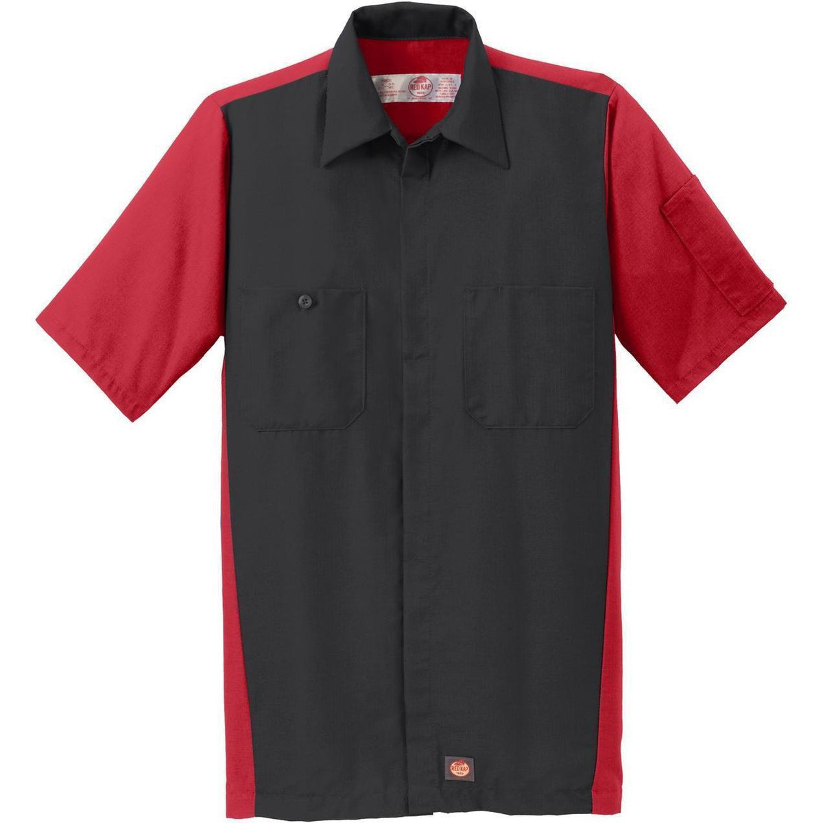 no-logo Red Kap Short Sleeve Ripstop Crew Shirt
