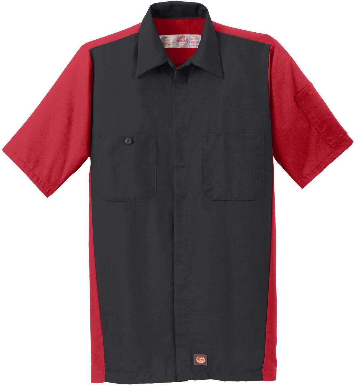 OUTLET-Red Kap Short Sleeve Ripstop Crew Shirt