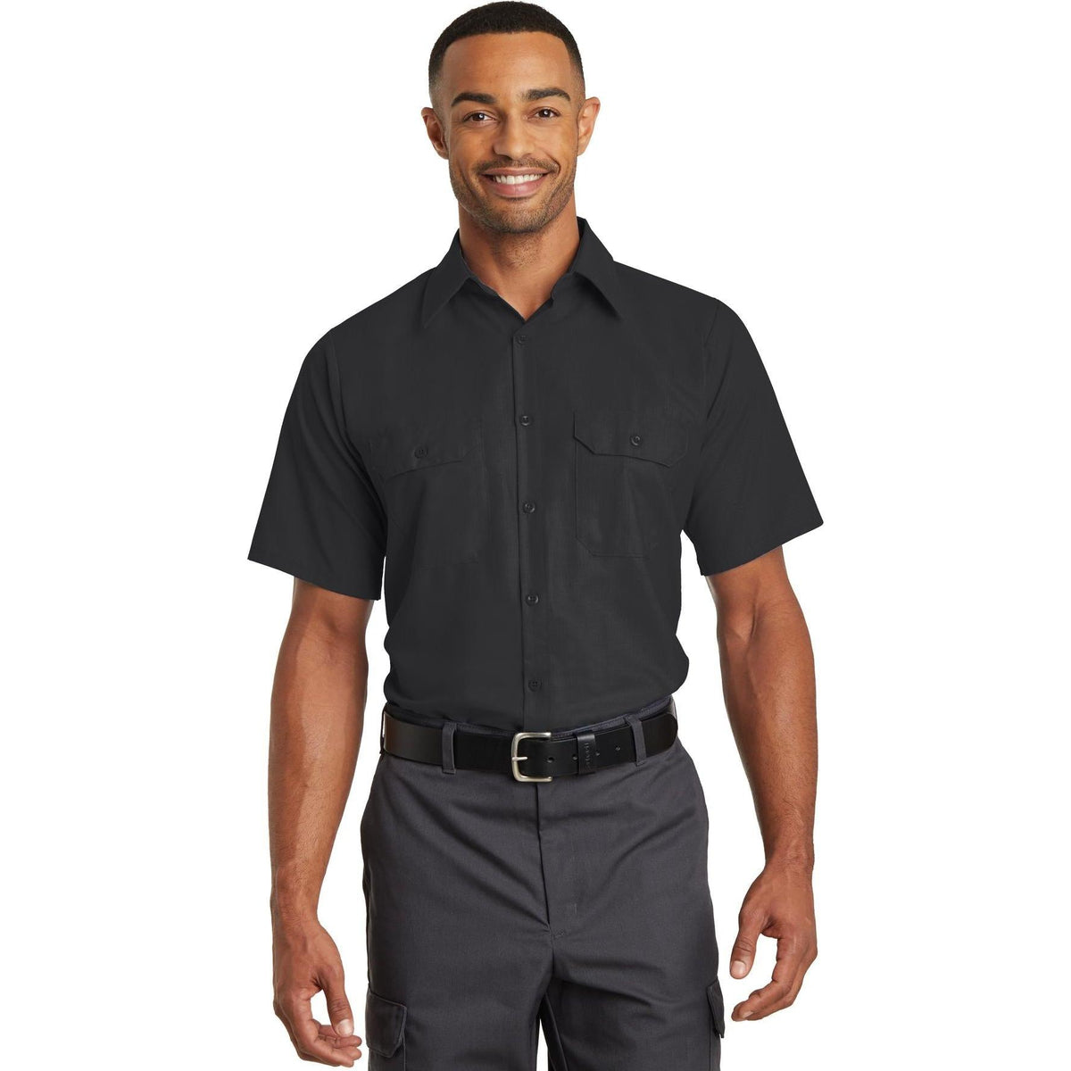 no-logo Red Kap Short Sleeve Solid Ripstop Shirt-Regular-Red Kap-Thread Logic