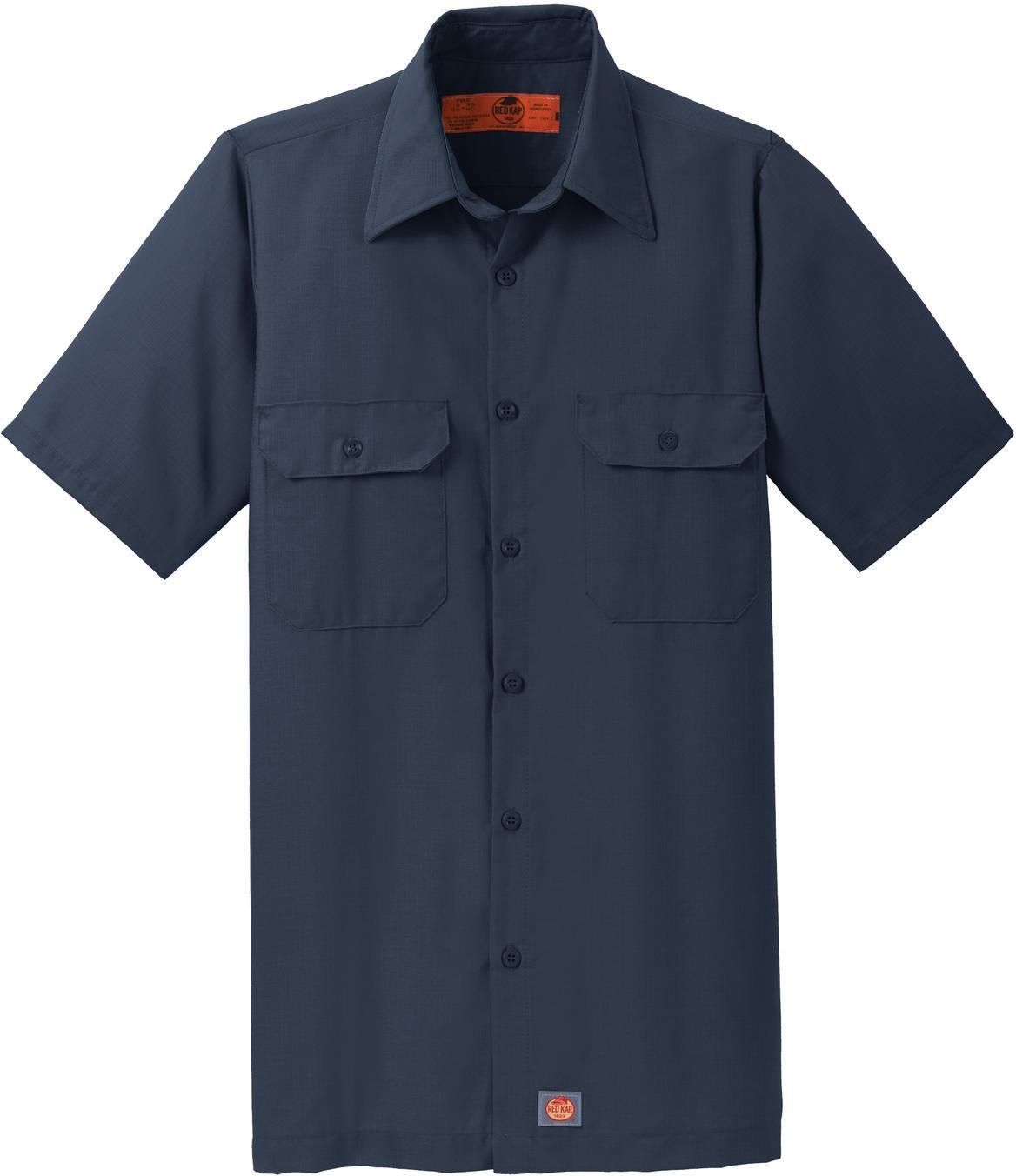 Red Kap Short Sleeve Solid Ripstop Shirt