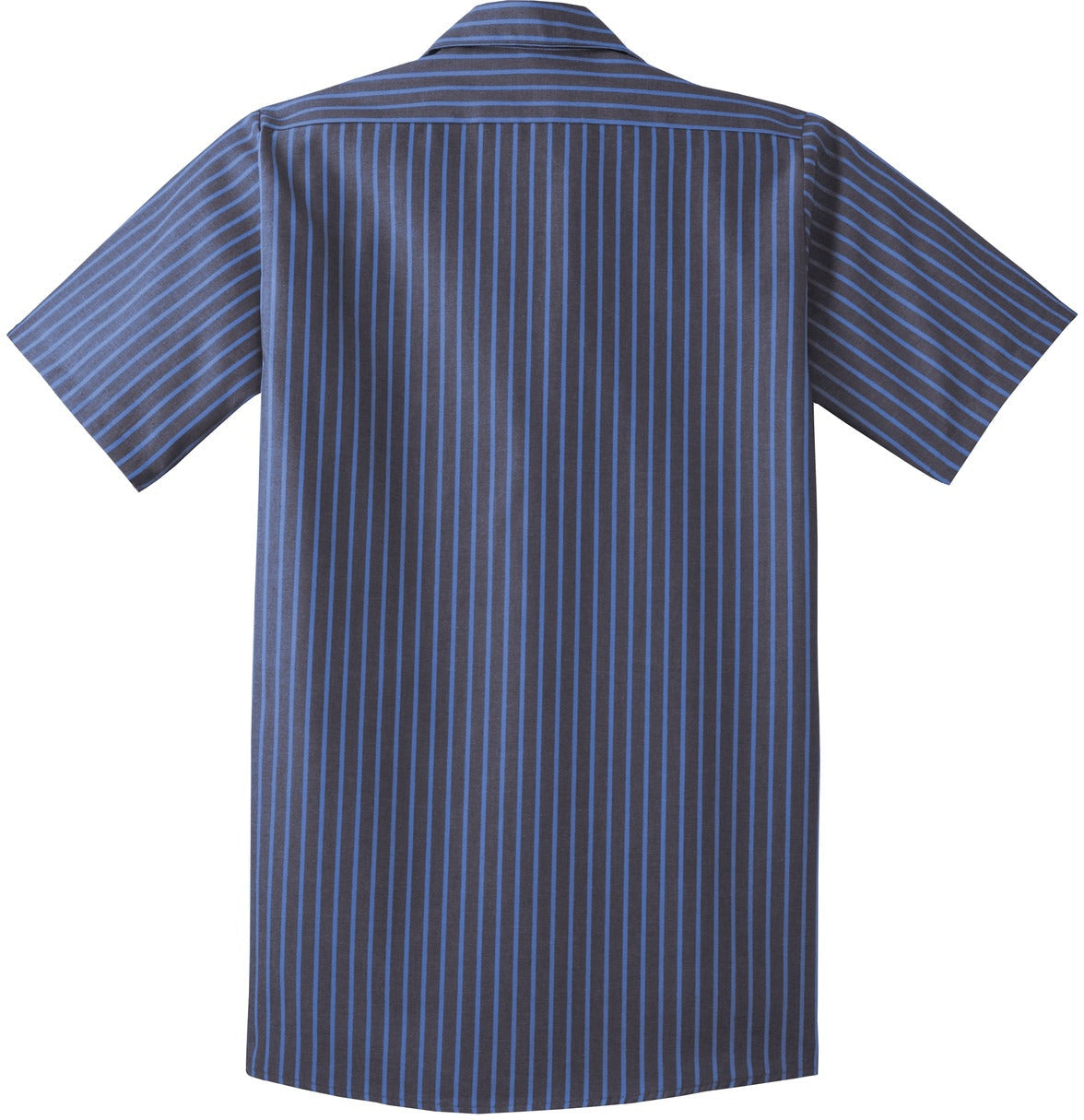 no-logo Red Kap Short Sleeve Striped Industrial Work Shirt-Regular-Red Kap-Thread Logic