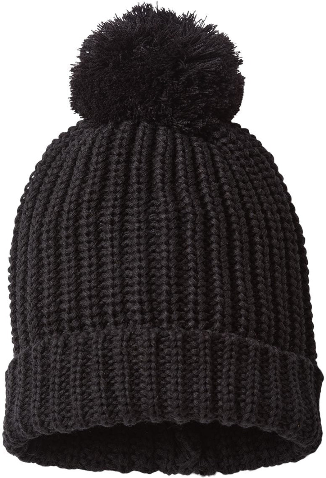 Richardson Chunky Cable with Cuff & Pom Beanie