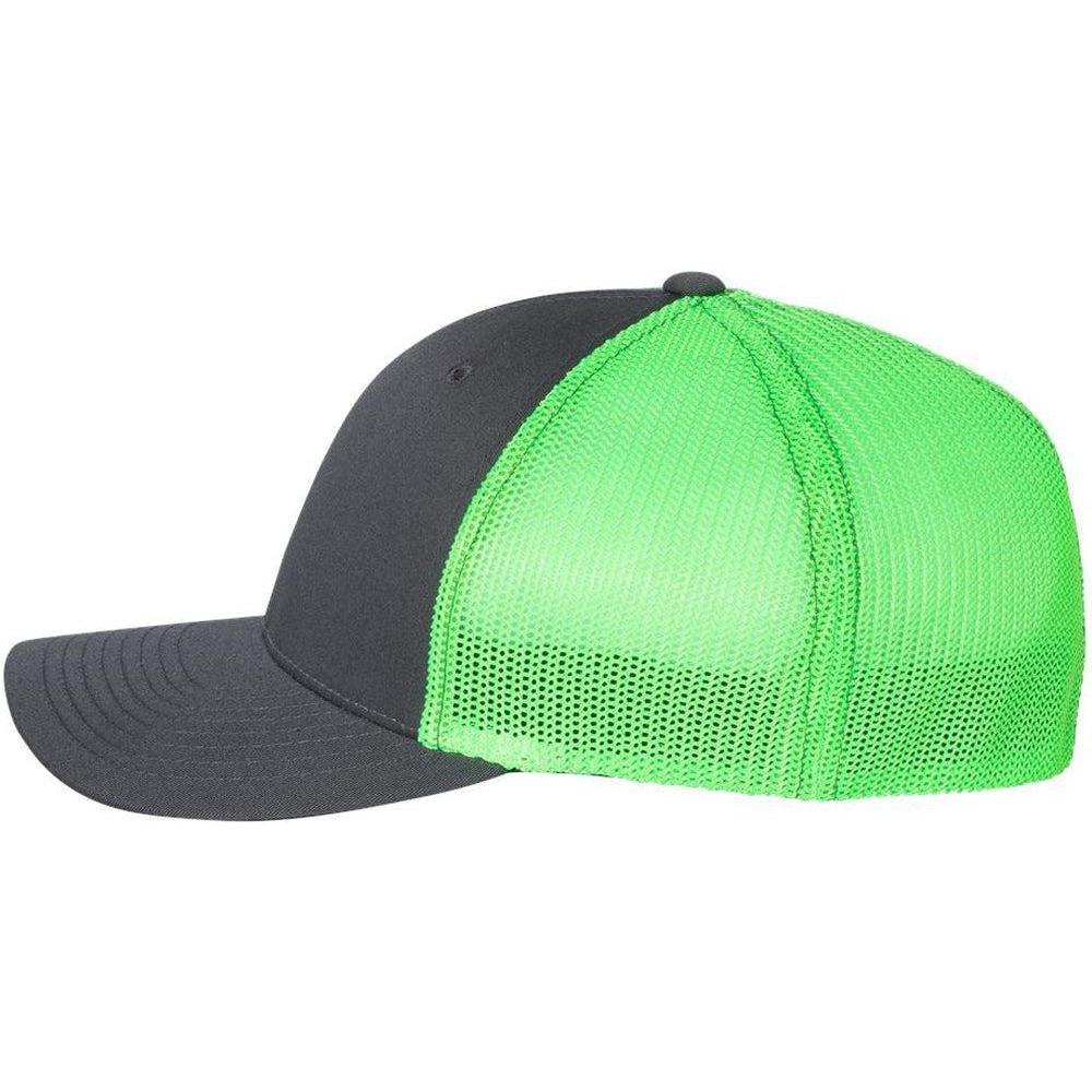 no-logo Richardson Fitted Trucker with RFlex-Headwear-Richardson-Thread Logic