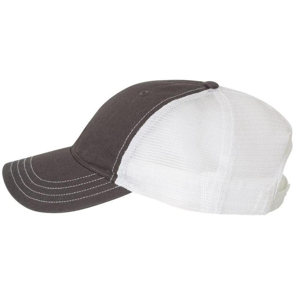 no-logo Richardson Garment Washed Trucker Cap-Headwear-Richardson-Thread Logic