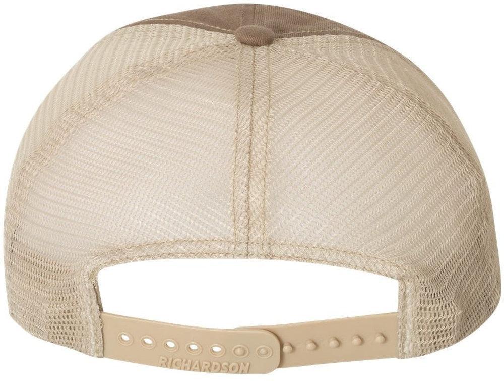 no-logo Richardson Garment Washed Trucker Cap-Caps-Richardson-Thread Logic