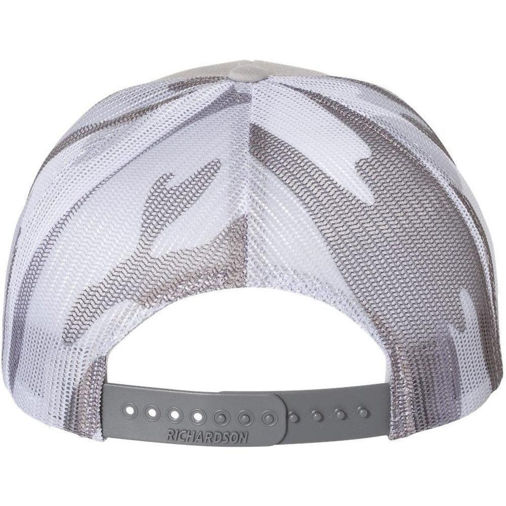 no-logo Richardson Printed MeshBack Trucker Cap-Headwear-Richardson-Thread Logic
