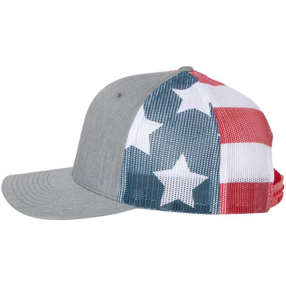 no-logo Richardson Printed MeshBack Trucker Cap-Headwear-Richardson-Thread Logic