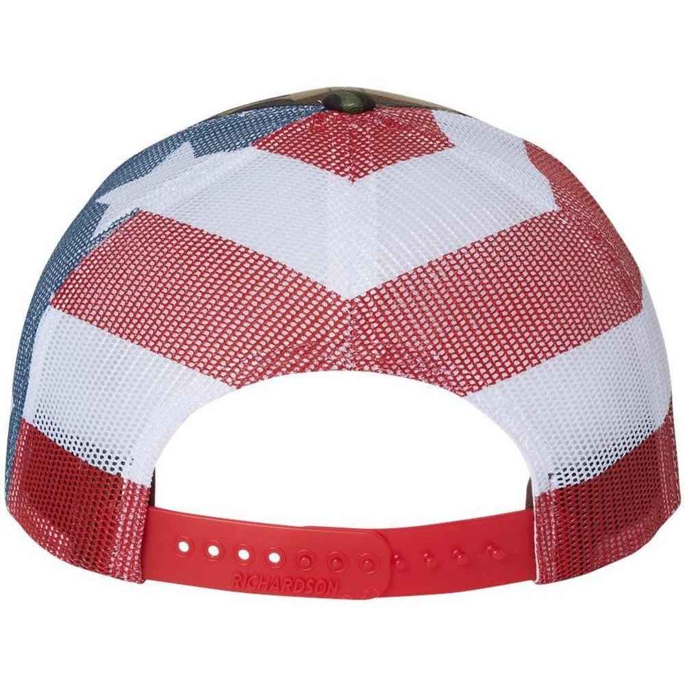 no-logo Richardson Printed MeshBack Trucker Cap-Headwear-Richardson-Thread Logic
