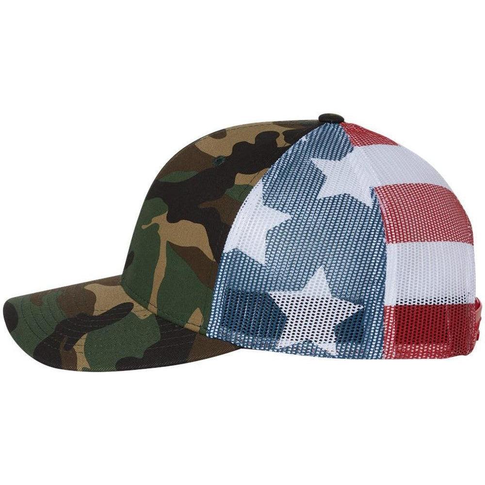 no-logo Richardson Printed MeshBack Trucker Cap-Headwear-Richardson-Thread Logic