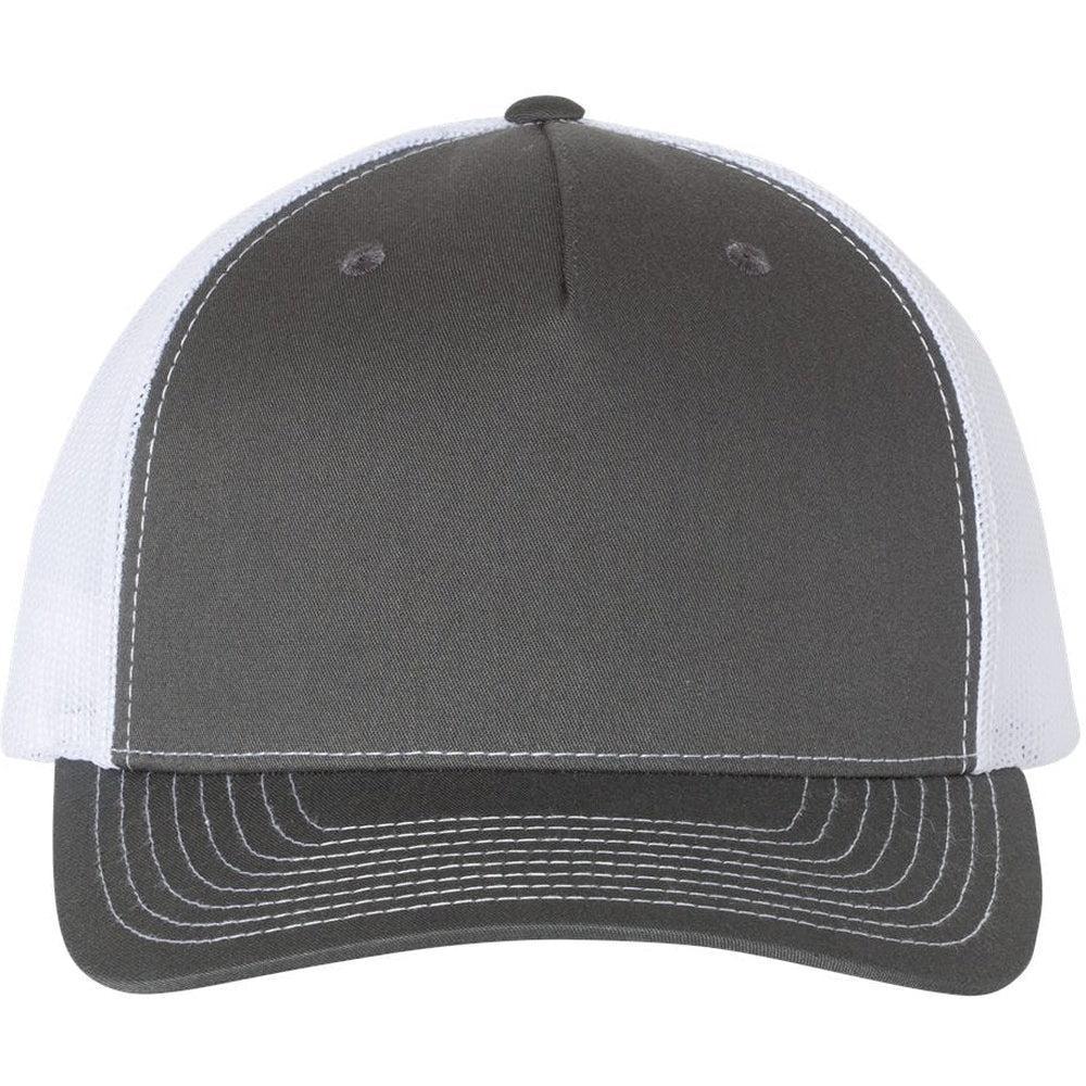no-logo Richardson Trucker Cap-Headwear-Richardson-Charcoal/White-OSFA-Thread Logic