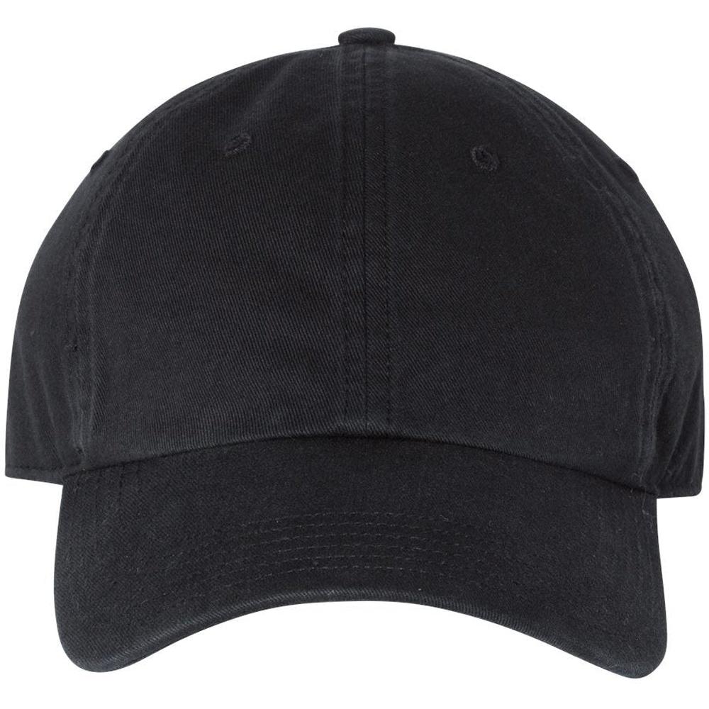 no-logo Richardson Washed Chino Cap -Headwear-Richardson-Black-OSFA-Thread Logic