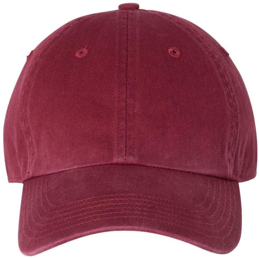 no-logo Richardson Washed Chino Cap -Headwear-Richardson-Cardinal-OSFA-Thread Logic