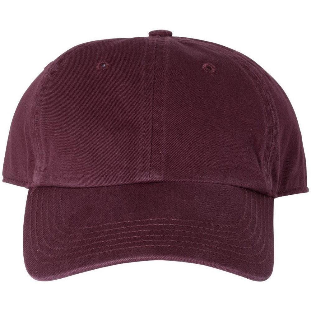no-logo Richardson Washed Chino Cap -Headwear-Richardson-Maroon-OSFA-Thread Logic
