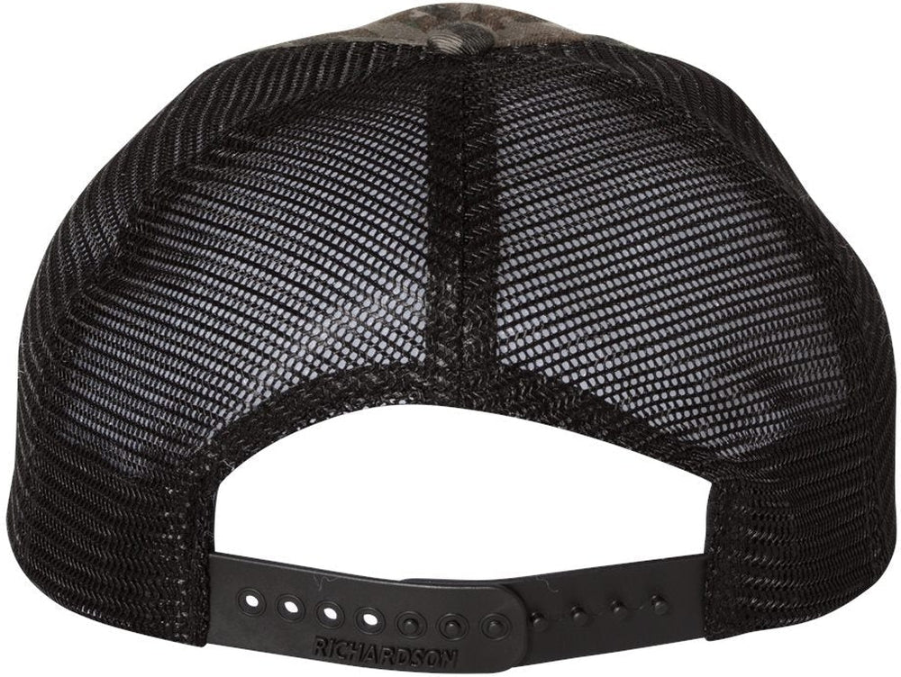 no-logo Richardson Washed Printed Trucker Cap-Caps-Richardson-Thread Logic