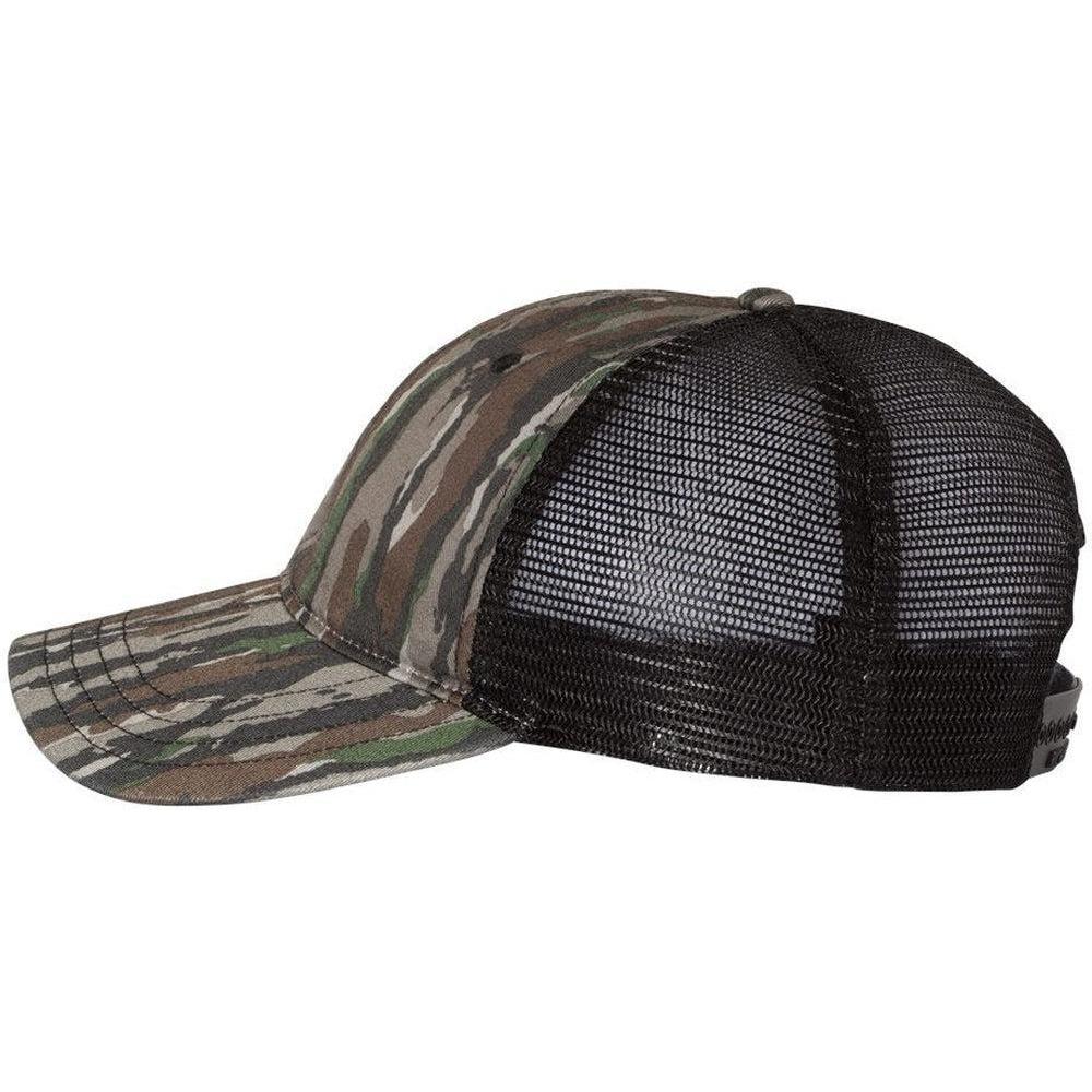 no-logo Richardson Washed Printed Trucker Cap-Caps-Richardson-Thread Logic