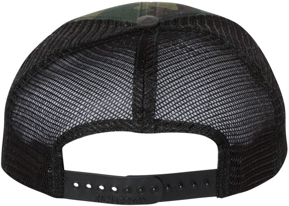 no-logo Richardson Washed Printed Trucker Cap-Caps-Richardson-Thread Logic