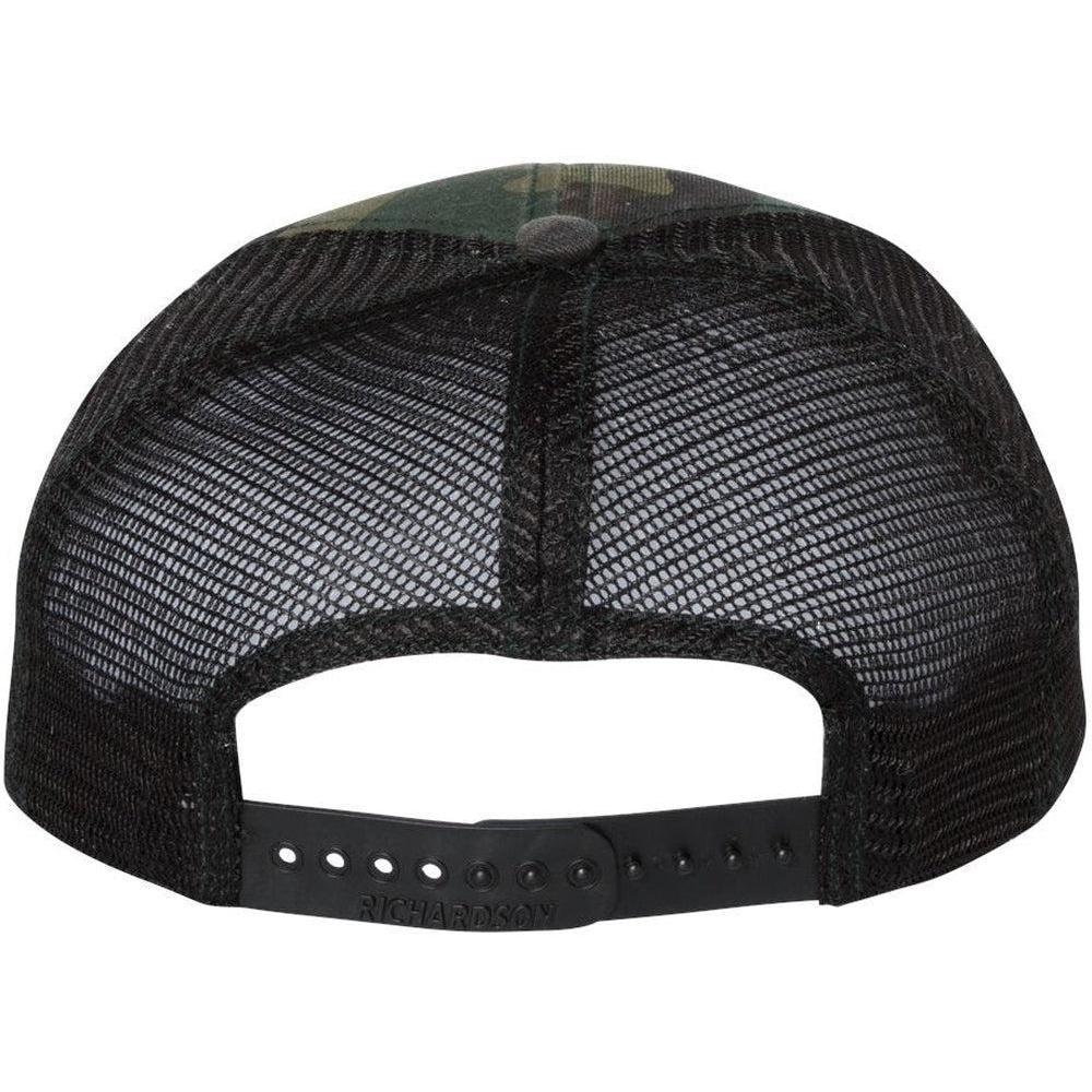no-logo Richardson Washed Printed Trucker Cap-Caps-Richardson-Thread Logic