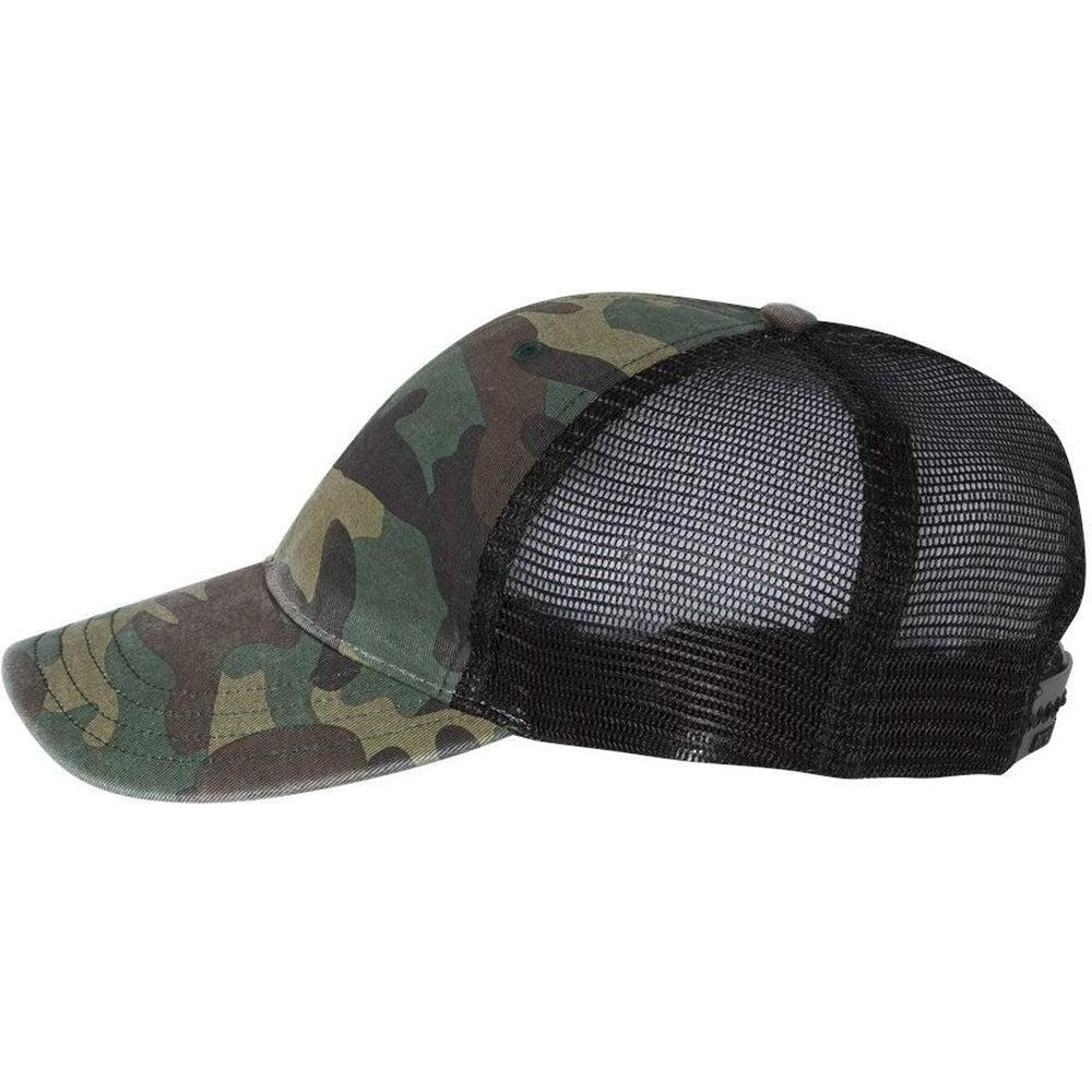 no-logo Richardson Washed Printed Trucker Cap-Caps-Richardson-Thread Logic