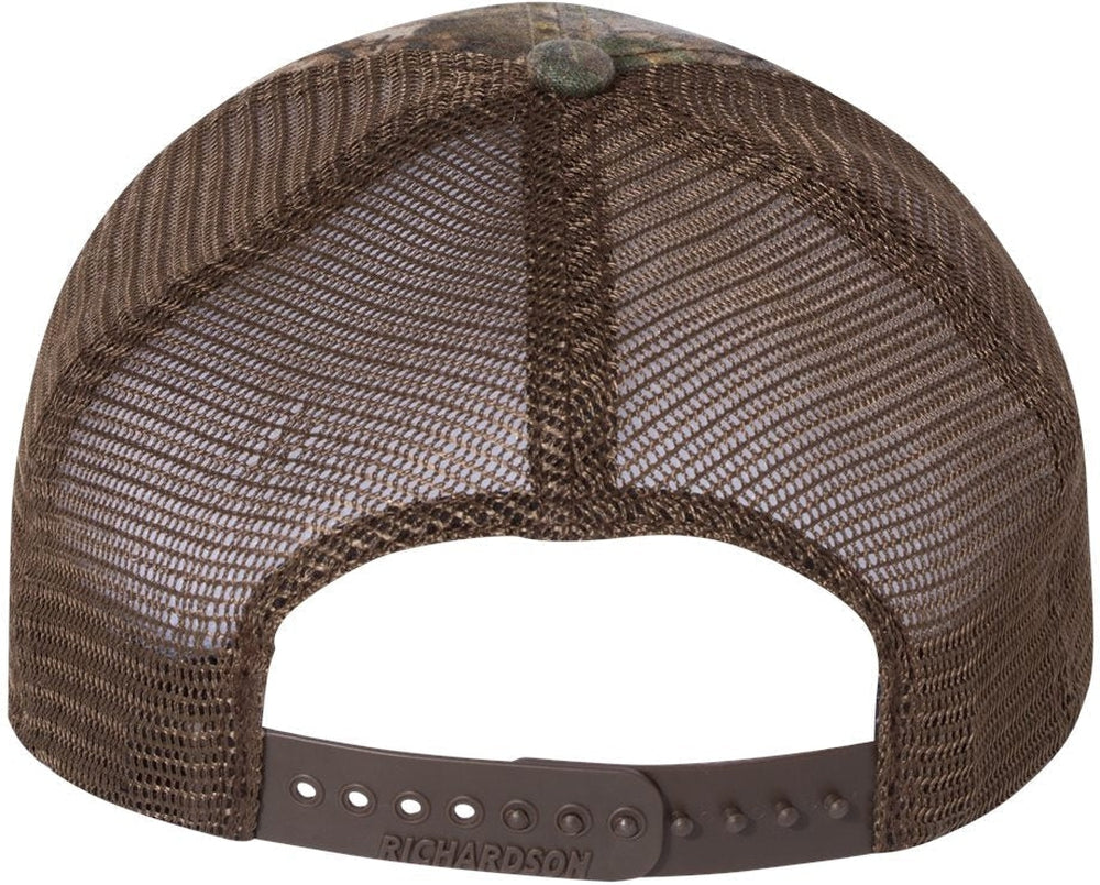 no-logo Richardson Washed Printed Trucker Cap-Caps-Richardson-Thread Logic