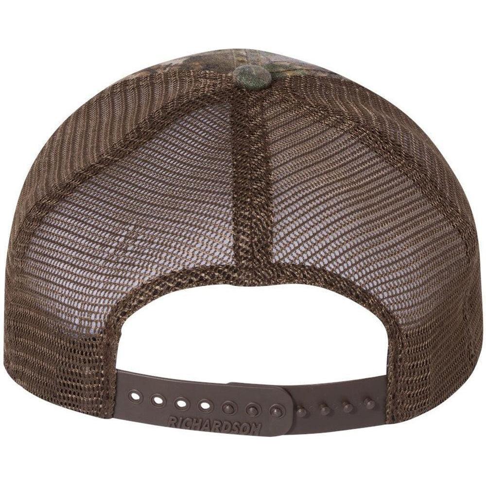 no-logo Richardson Washed Printed Trucker Cap-Caps-Richardson-Thread Logic