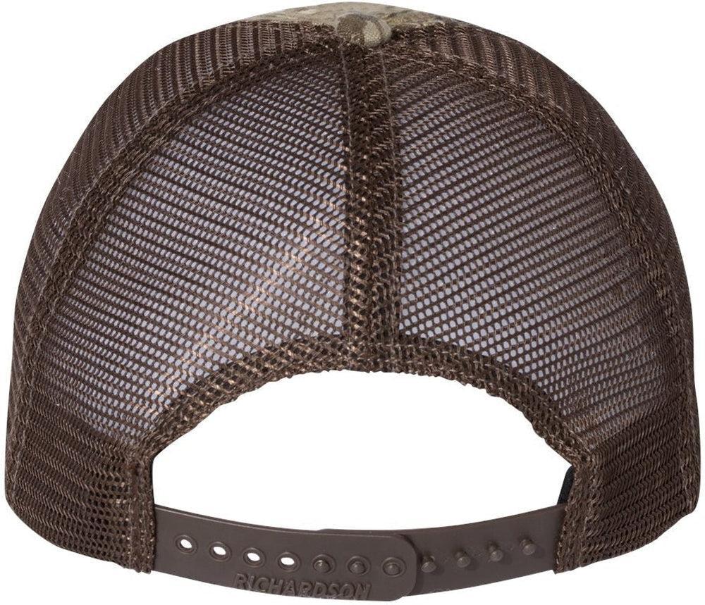 no-logo Richardson Washed Printed Trucker Cap-Caps-Richardson-Thread Logic