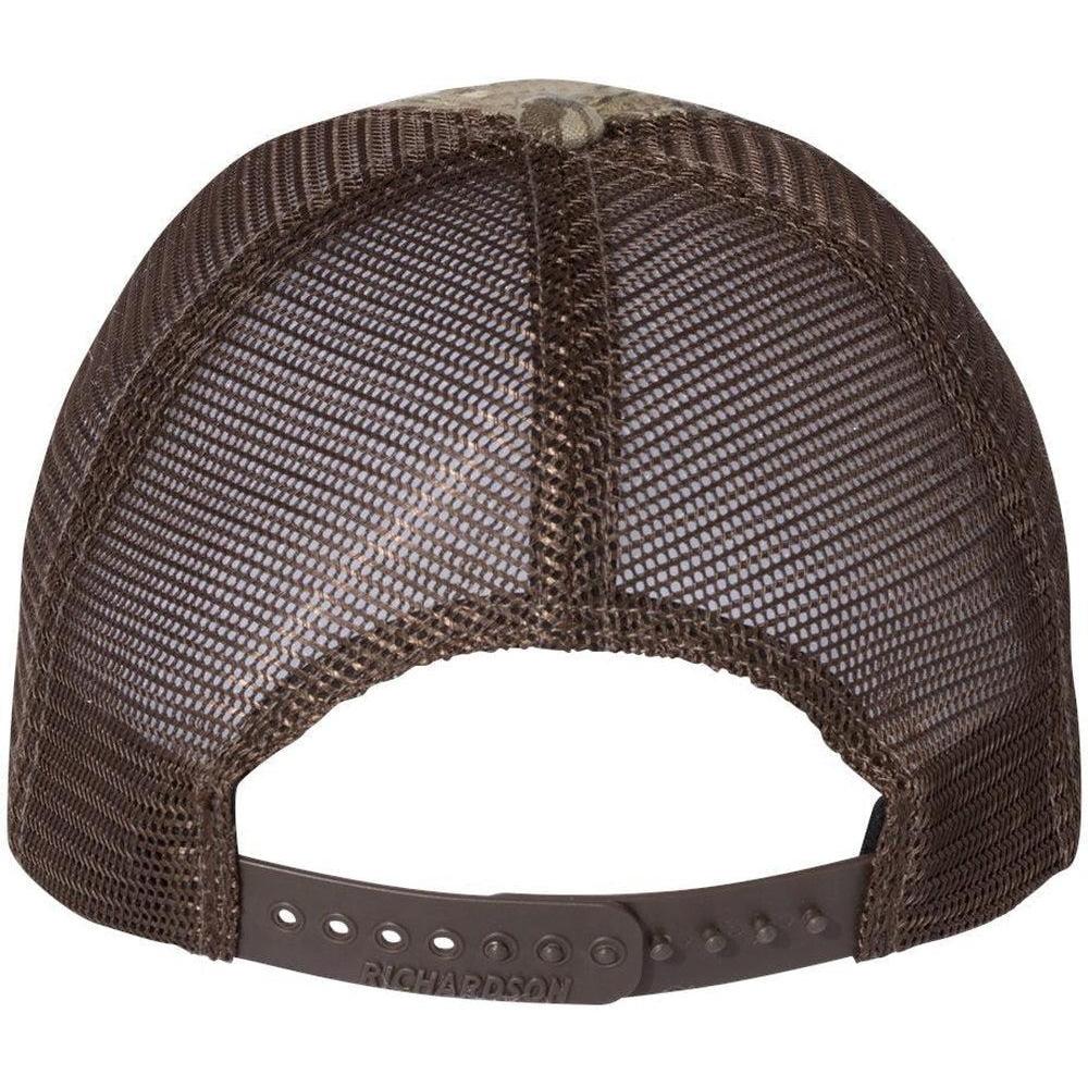no-logo Richardson Washed Printed Trucker Cap-Caps-Richardson-Thread Logic