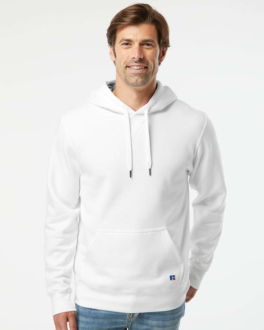 no-logo Russell Athletic Cotton Rich Fleece Hooded Sweatshirt-Fleece-Russell Athletic-Thread Logic