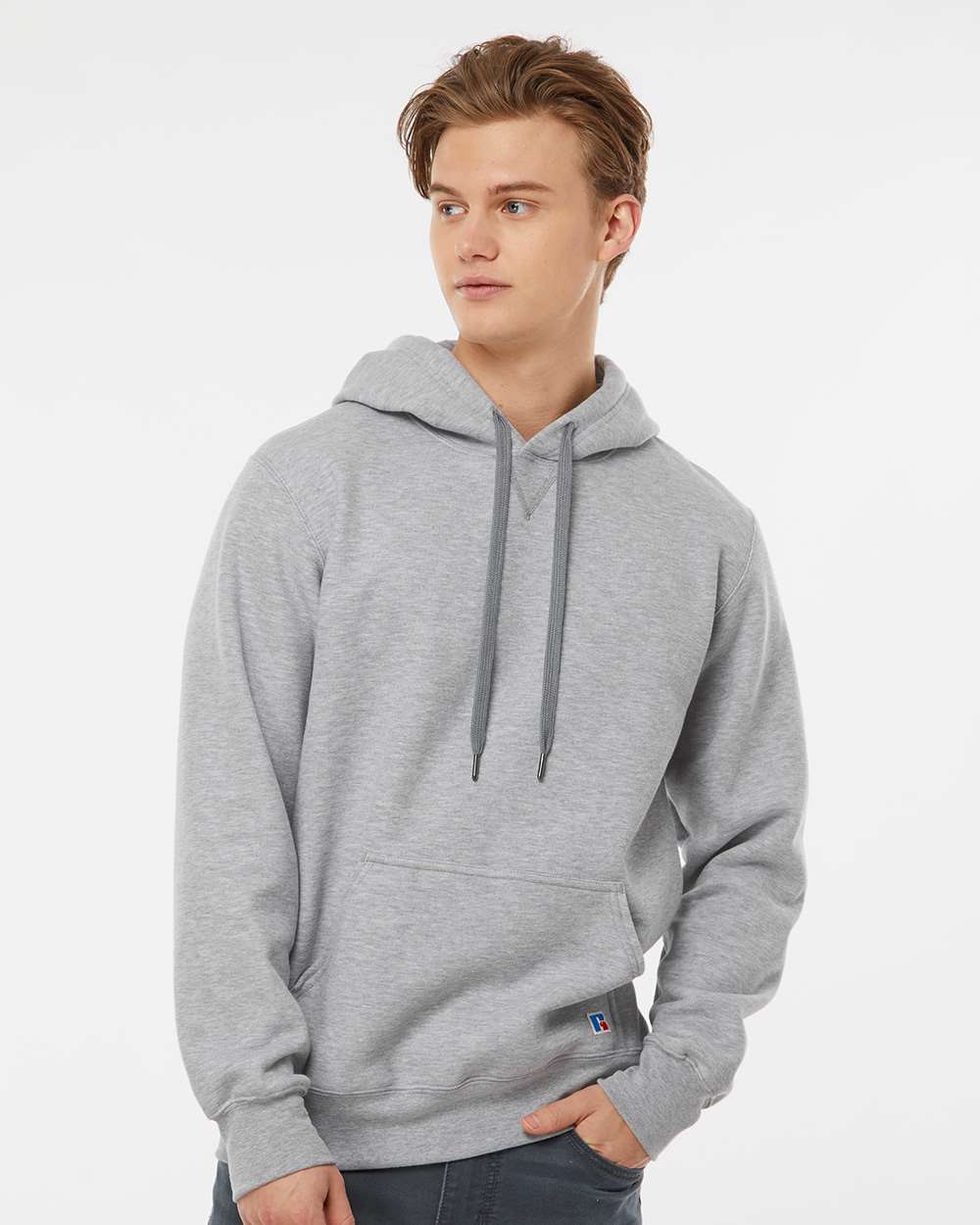 no-logo Russell Athletic Cotton Rich Fleece Hooded Sweatshirt-Fleece-Russell Athletic-Thread Logic