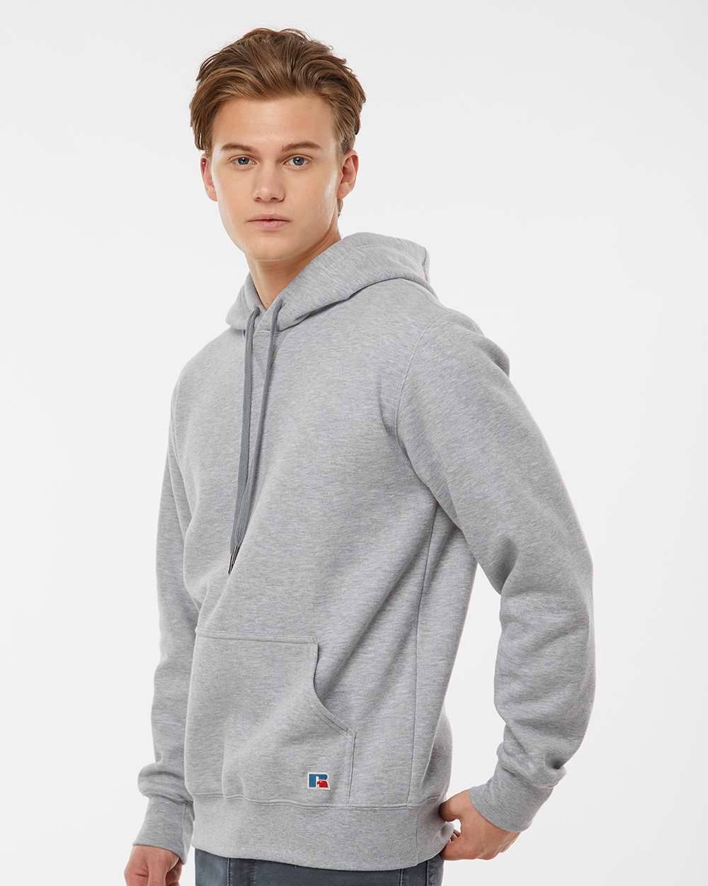 no-logo Russell Athletic Cotton Rich Fleece Hooded Sweatshirt-Fleece-Russell Athletic-Thread Logic