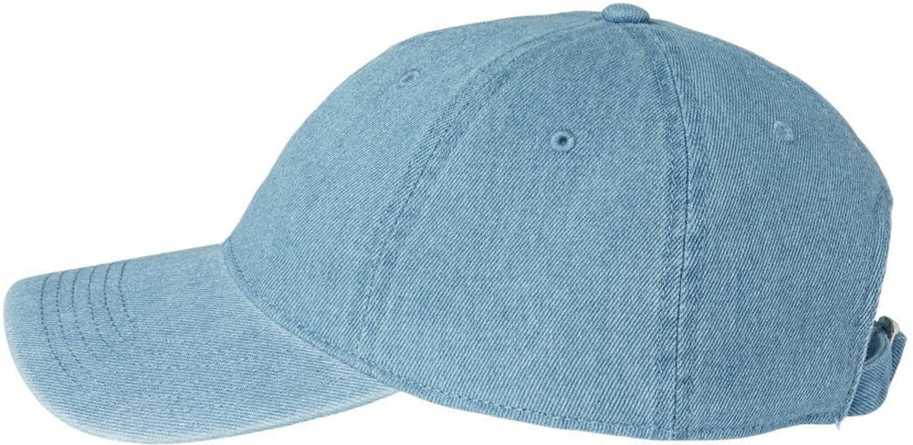 no-logo Russell Athletic Snow Wash Denim Dad Hat-Headwear-Russell Athletic-Thread Logic