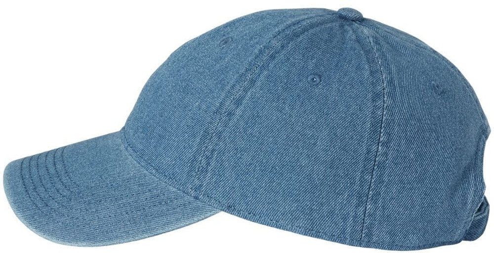 no-logo Russell Athletic Snow Wash Denim Dad Hat-Headwear-Russell Athletic-Thread Logic