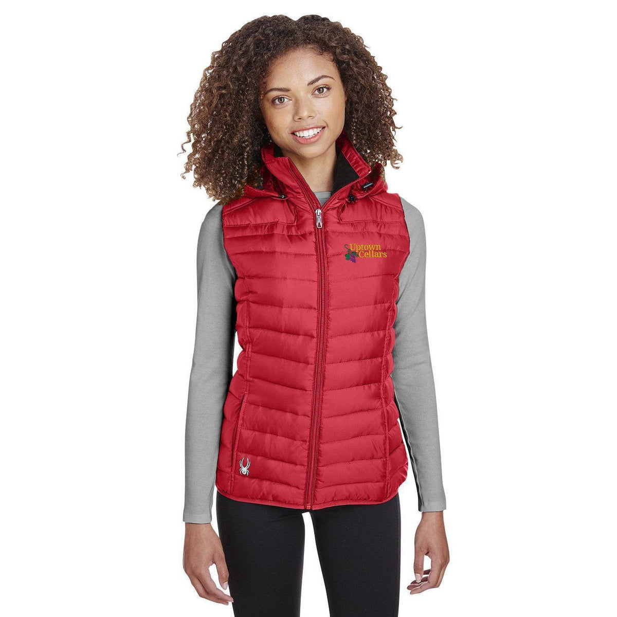 no-logo Spyder Women's Supreme Puffer Vest-Vests-Spyder-Thread Logic