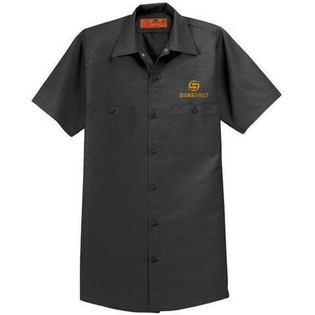 no-logo Red Kap Tall Short Sleeve Industrial Work Shirt-Regular-Red Kap-Thread Logic