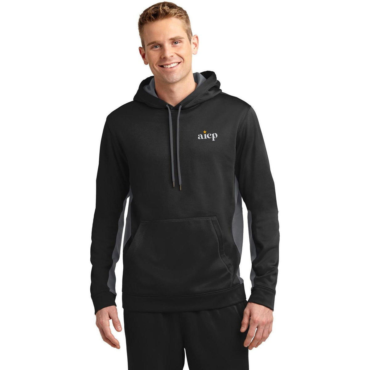 no-logo Sport-Tek Sport-Wick Fleece Colorblock Hooded Pullover-Hoodies-Sport-Tek-Thread Logic