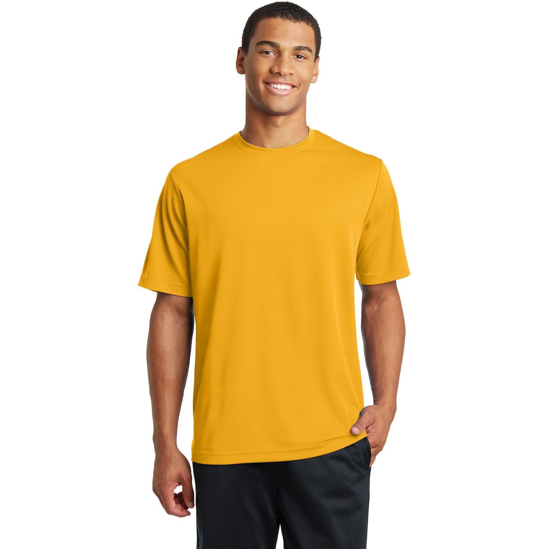 no-logo CLOSEOUT - Sport-Tek PosiCharge RacerMesh Tee-Sport-Tek-Gold-L-Thread Logic