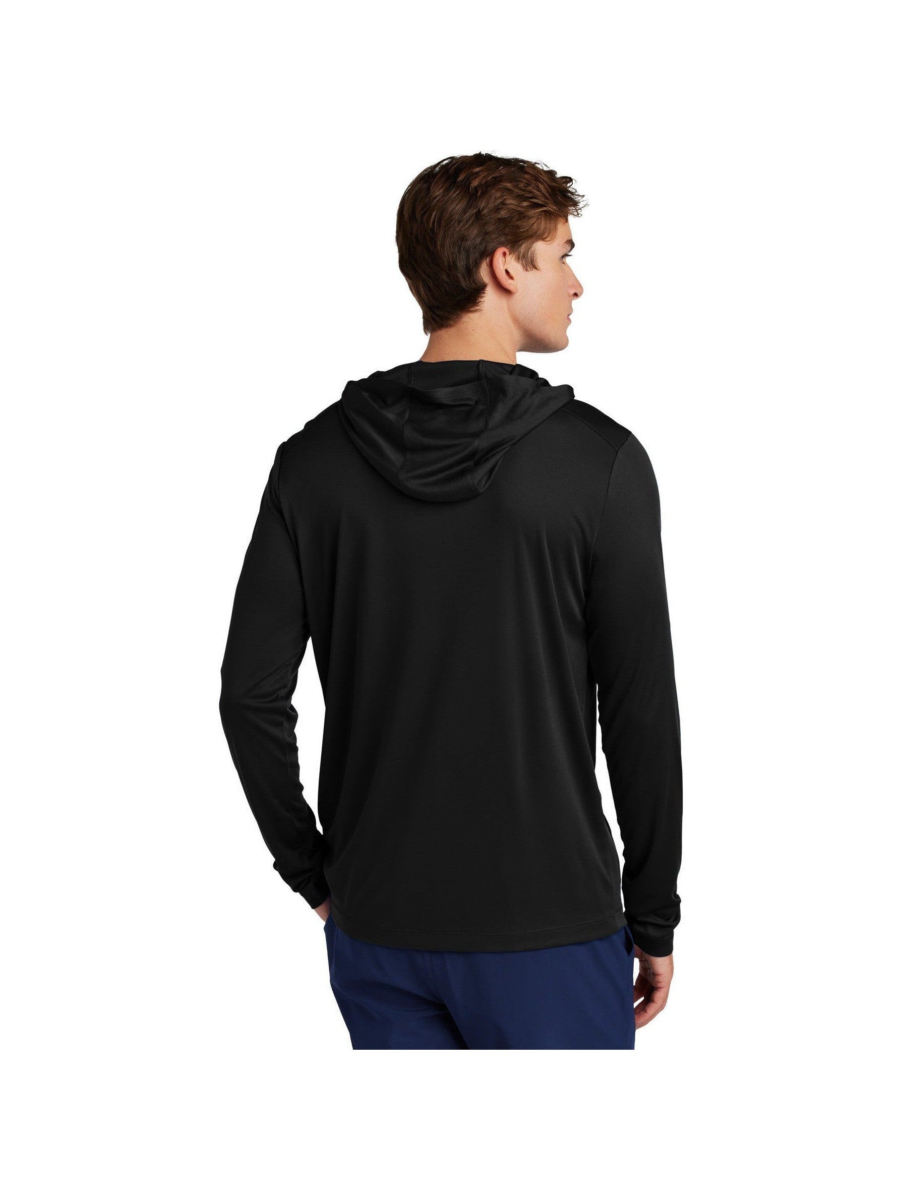 no-logo Sport-Tek Posi-UV Pro Long Sleeve Hoodie-Sport-Tek-Thread Logic