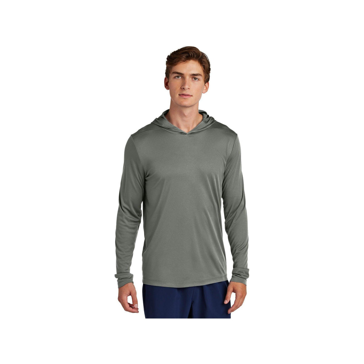 no-logo Sport-Tek Posi-UV Pro Long Sleeve Hoodie-Sport-Tek-Thread Logic